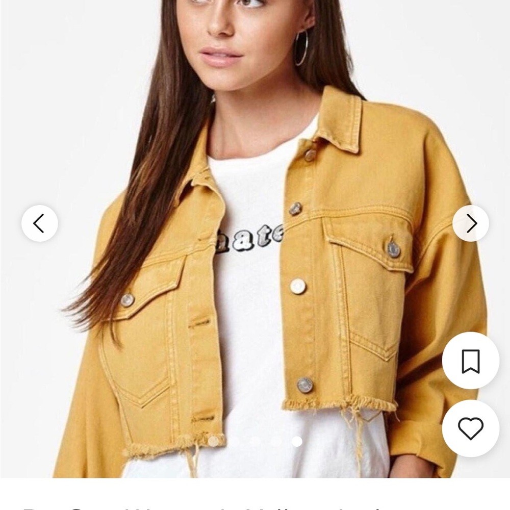 Wild Honey Cropped Denim Jacket